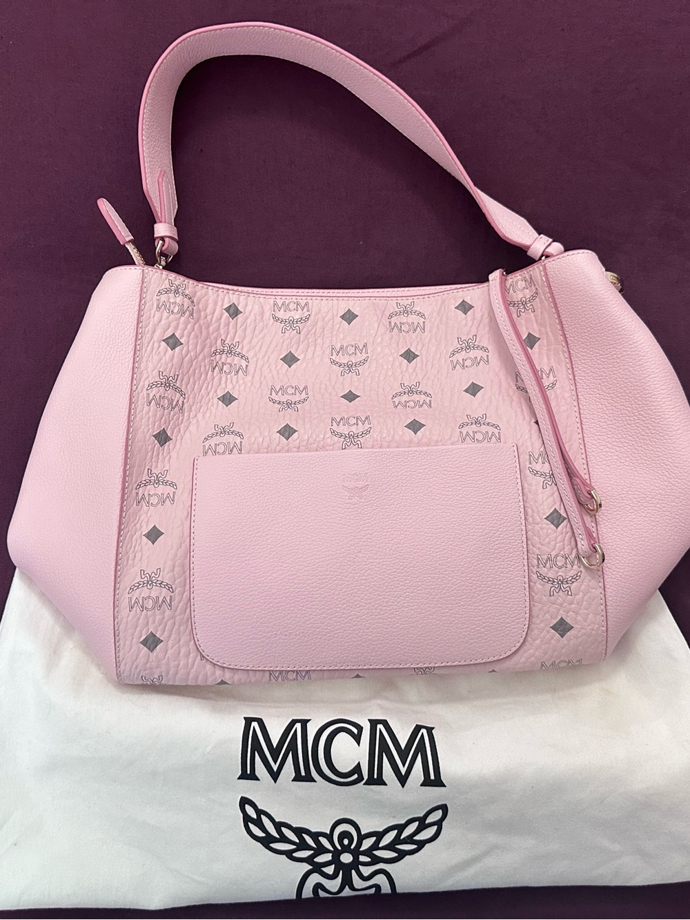 MCM Pink Klara Shoulder Bag - Luxury